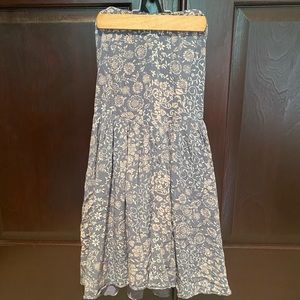 boned corset top strapless dress